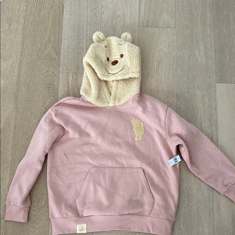 Disney Winnie the Pooh Pink Hoodie NWT women’s size small
